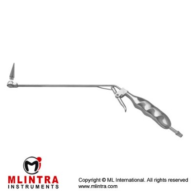 Suction Hemorrhoidal Ligator Complete Angled 30° Down - With 10 mm Suction Head and Charging Cone Stainless Steel,